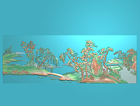 山水玉石雕刻图纸_精雕图_享刻数控雕刻机厂家