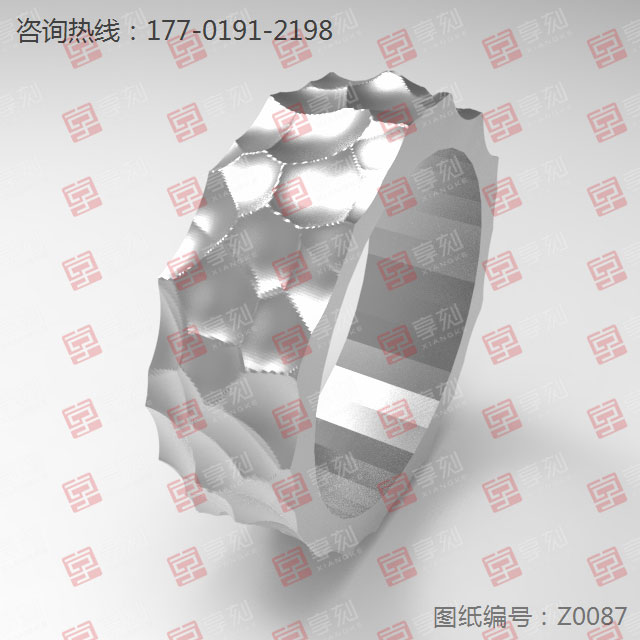 锤纹戒指古法纹戒指电脑金银铜戒指雕刻模型图