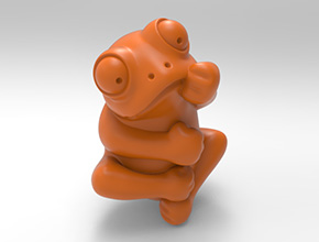 青蛙立体吊坠玉石挂件电脑雕刻图纸_享刻数控雕