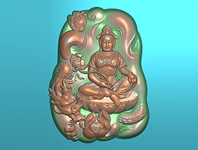 龙观音翡翠玛瑙玉雕电脑雕刻图_享刻数控雕刻机