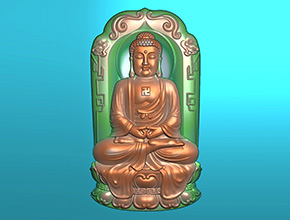 佛祖吊坠挂牌玉石电脑精雕图纸_享刻数控雕刻机