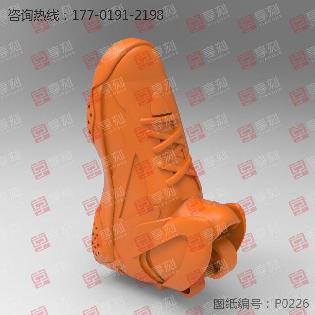 AJ鞋子模型吊件饰品模型电脑3d图纸