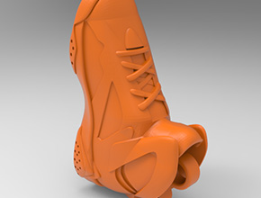 AJ鞋子模型吊件饰品模型电脑3d图纸_享刻数控雕刻