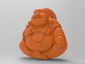 大肚佛弥勒佛立体吊坠_玉石加工全套设备厂家