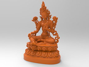 度母镂空款摆件玉雕图纸_玉石加工全套设备厂家