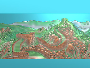 长城浮雕精雕图_玉石加工全套设备厂家