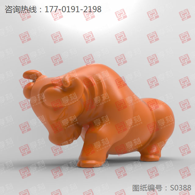 牛气冲天摆件寿山石雕_玉石加工全套设备厂家