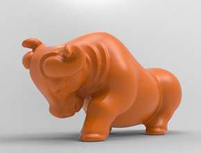 牛气冲天摆件寿山石雕_玉石加工全套设备厂家