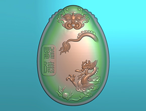 仿古龙凤对牌玉雕图纸_玉石加工全套设备厂家