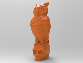 猫头鹰摆件玉雕木雕图纸_玉石加工全套设备厂家