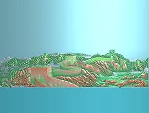 雄伟长城浮雕图纸_玉石加工全套设备厂家