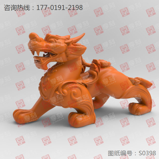 雌雄貔貅立体摆件玉雕立体_玉石加工全套设备厂家