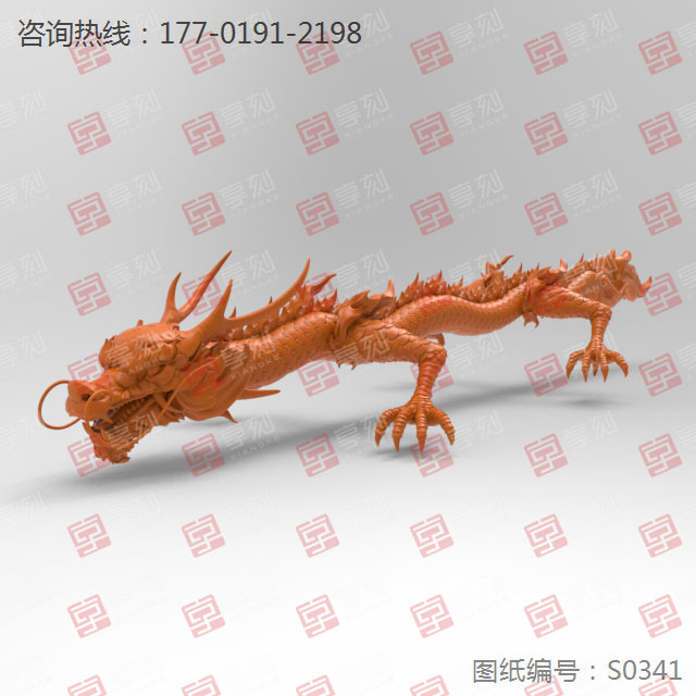 古代神兽龙王立体模型图纸_玉石加工全套设备厂家