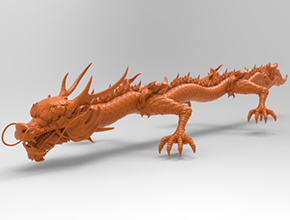 古代神兽龙王立体模型图纸_玉石加工全套设备厂