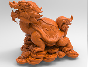 古代神兽龙龟立体模型图纸_玉石加工全套设备厂