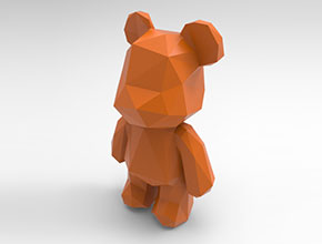 暴力熊立体摆件电脑雕刻模型图_玉石加工全套设