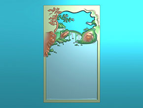 山水类砚台电脑雕刻图案图纸_玉石加工全套设备