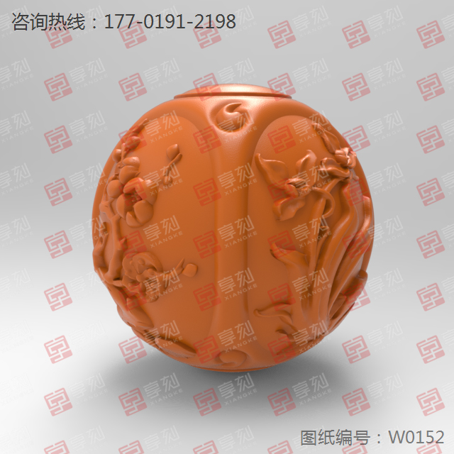 四君子梅兰竹菊圆珠电脑雕刻图纸_玉石雕刻机
