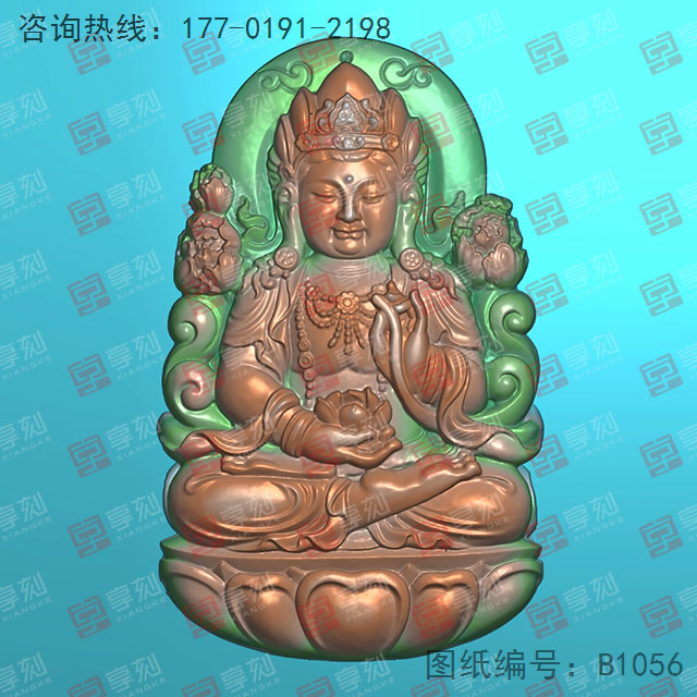 度母观音玉石玉雕图纸下载_玉石雕刻机