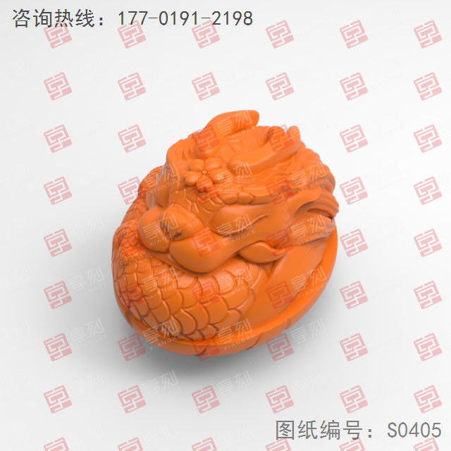 龙蛋茶宠手把件电脑雕刻图_玉石雕刻机