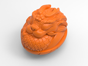 龙蛋茶宠手把件电脑雕刻图_玉石雕刻机