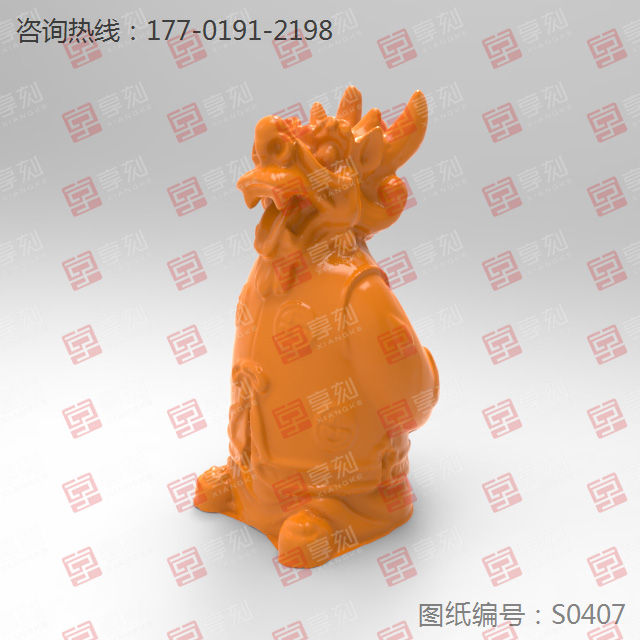 生肖龙摆件玉雕图案图纸_玉石雕刻工具厂家