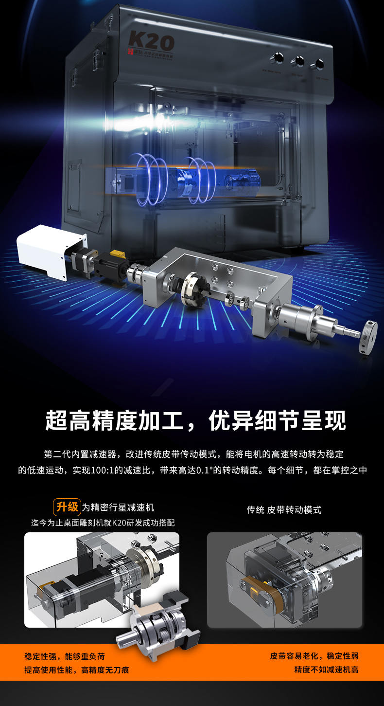 K20 小型精雕机有什么优势
