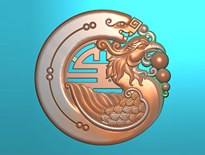 龙凤玉牌镂空玉石雕刻图纸_玉石雕刻工具厂家