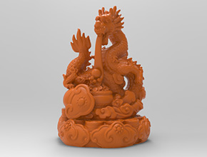 聚财龙玉石工艺品摆件精雕图_玉石雕刻工具厂家