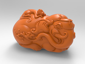 封侯拜相手把件电脑精雕图_玉石雕刻工具厂家