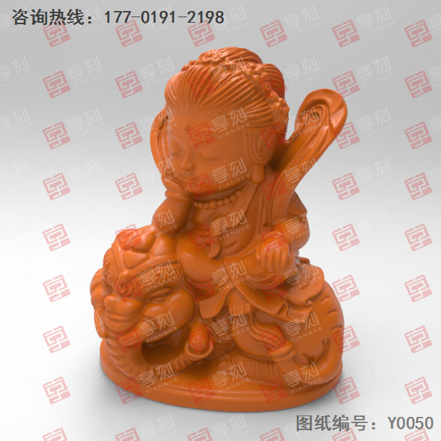 普贤菩萨摆件玉石电脑精雕图纸_玉石雕刻工具厂家