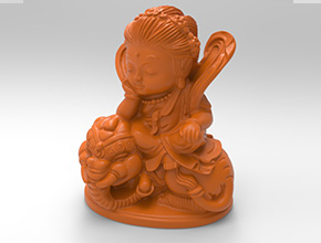 普贤菩萨摆件玉石电脑精雕图纸_玉石雕刻工具厂