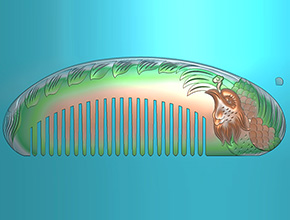 凤凰梳子玉雕雕刻图纸_玉石雕刻工具厂家