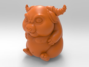 牛魔王茶宠模型雕刻图纸_玉石雕刻工具厂家