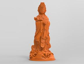 妈祖娘娘佛像立体模型图纸玉雕图_玉石雕刻工具