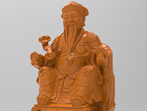 木雕财神靠椅子摆件电脑雕刻图纸_玉石雕刻工具