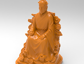 木雕人物靠椅子摆件电脑雕刻图纸_玉石雕刻工具