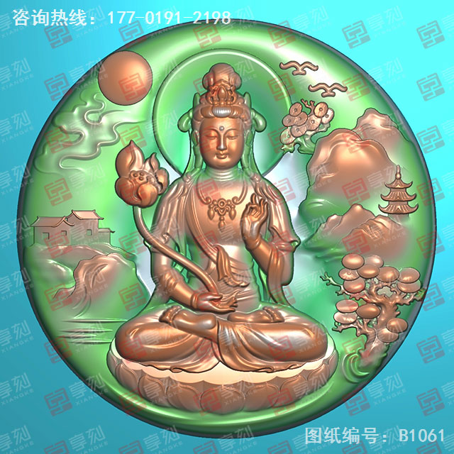 翡翠观音吊坠电脑玉石雕刻图纸_玉石雕刻机厂家