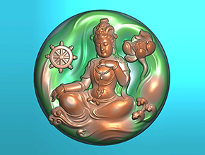 玉石观音吊坠电脑玉器雕刻图纸_玉石雕刻机厂家