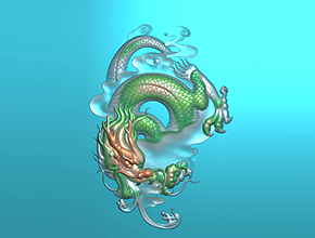 翡翠龙牌方牌电脑玉石雕刻图纸_玉石雕刻机厂家