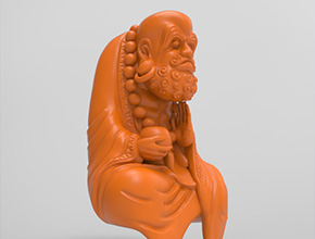 达摩摆件玉石工艺品电脑精雕图纸_玉石雕刻机厂