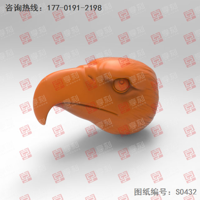 鹰头吊坠玉石电脑精雕图_玉石雕刻机厂家