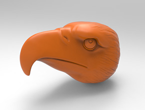 鹰头吊坠玉石电脑精雕图_玉石雕刻机厂家