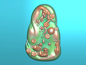 鸳鸯玉石电脑精雕图纸_玉石雕刻机厂家