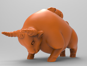 牛摆件玉石电脑精雕图纸_玉石雕刻机厂家