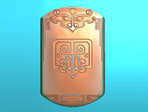 仿古兽纹玉石电脑精雕图_玉石雕刻机厂家