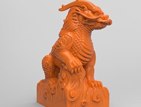 麒麟电脑模型精雕图纸_五轴玉石雕刻机厂家