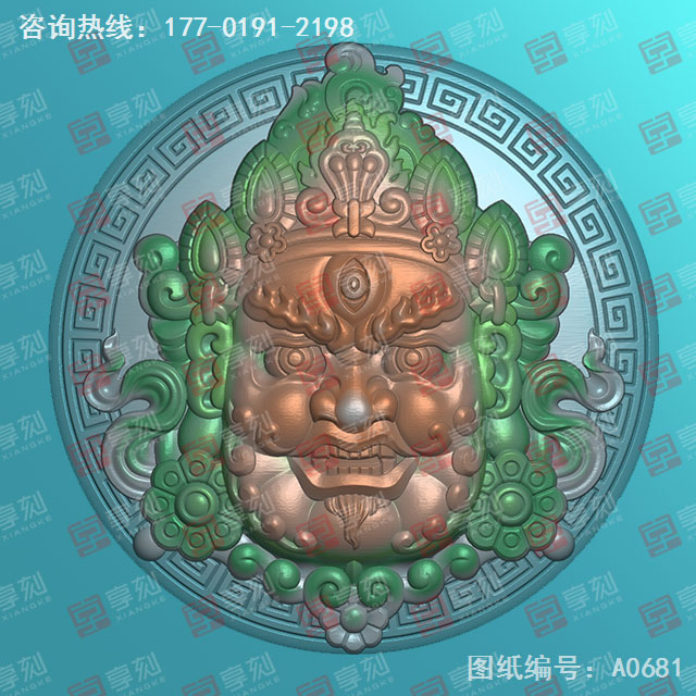 玉石大天黑黄财神电脑精雕图纸_五轴玉石雕刻机厂家