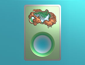 宫廷砚台电脑精雕图纸_五轴玉石雕刻机厂家