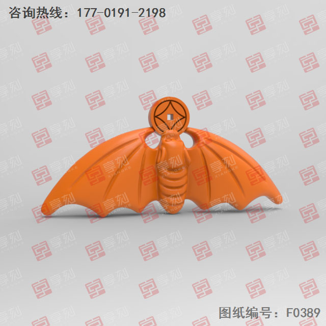 金币蝙蝠电脑精雕图纸_五轴玉石雕刻机厂家